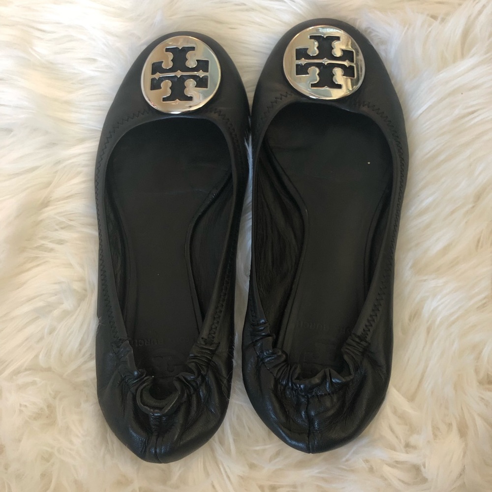 Tory Burch Black Ballet Flats